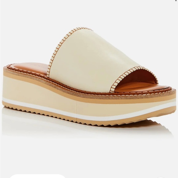 CLERGERIE PARIS Fastsp Womens Faux Leather Platform Slide Sandals-Size 6(36.5) - Picture 2 of 15